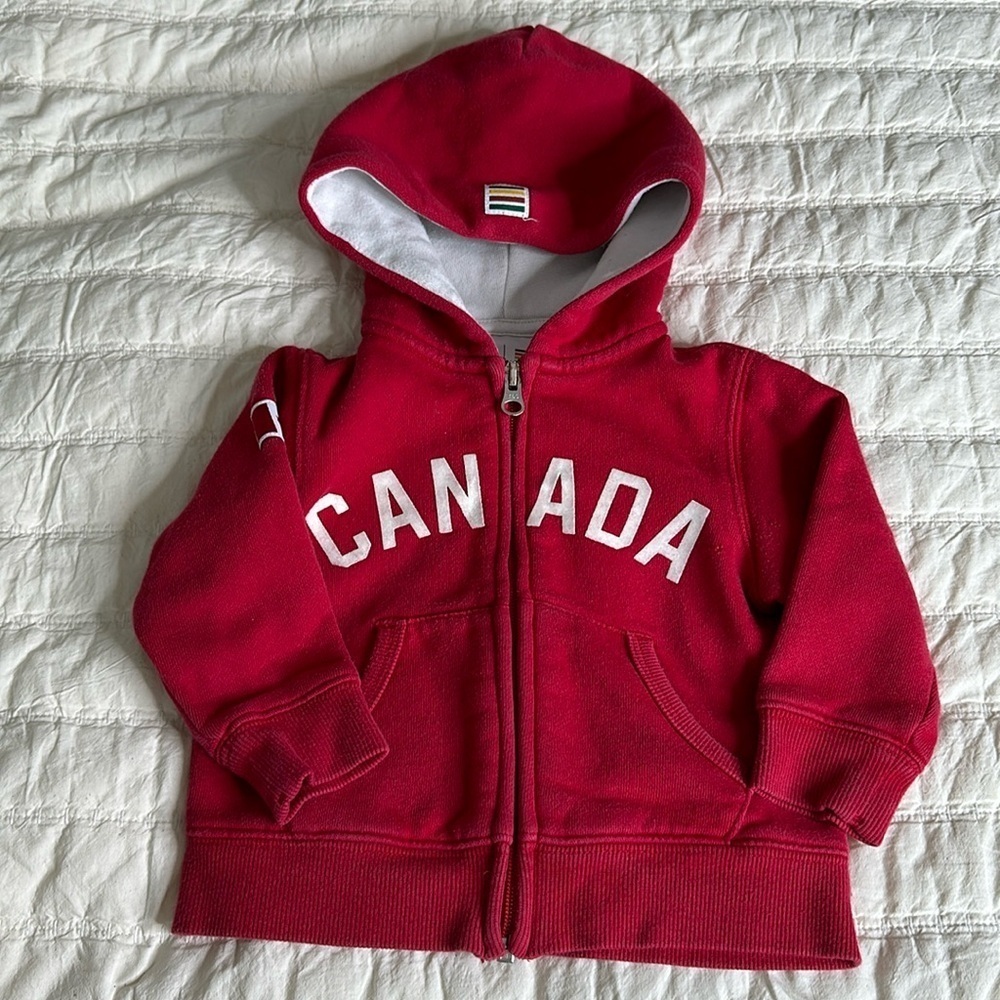 🍄6-12m The Bay Hudson’s bay Canada Canada Olympic hoodie